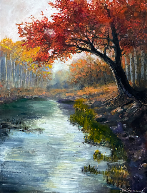 Click to view detail for Hush 48x36 $3300